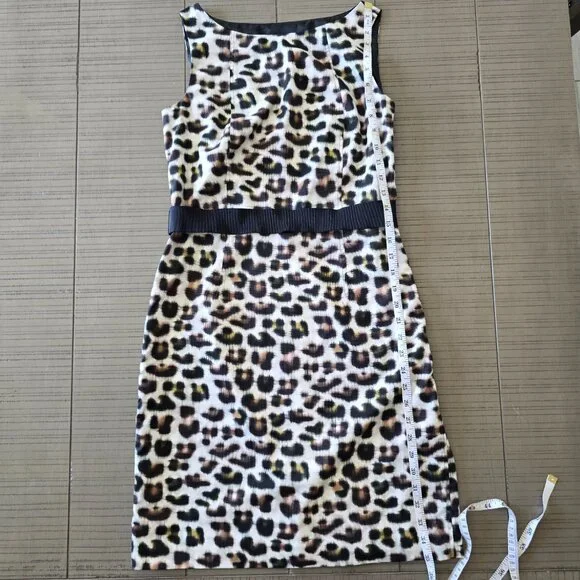 Chic Leopard Print Sleeveless dress - Size 6P - Picture 5 of 8